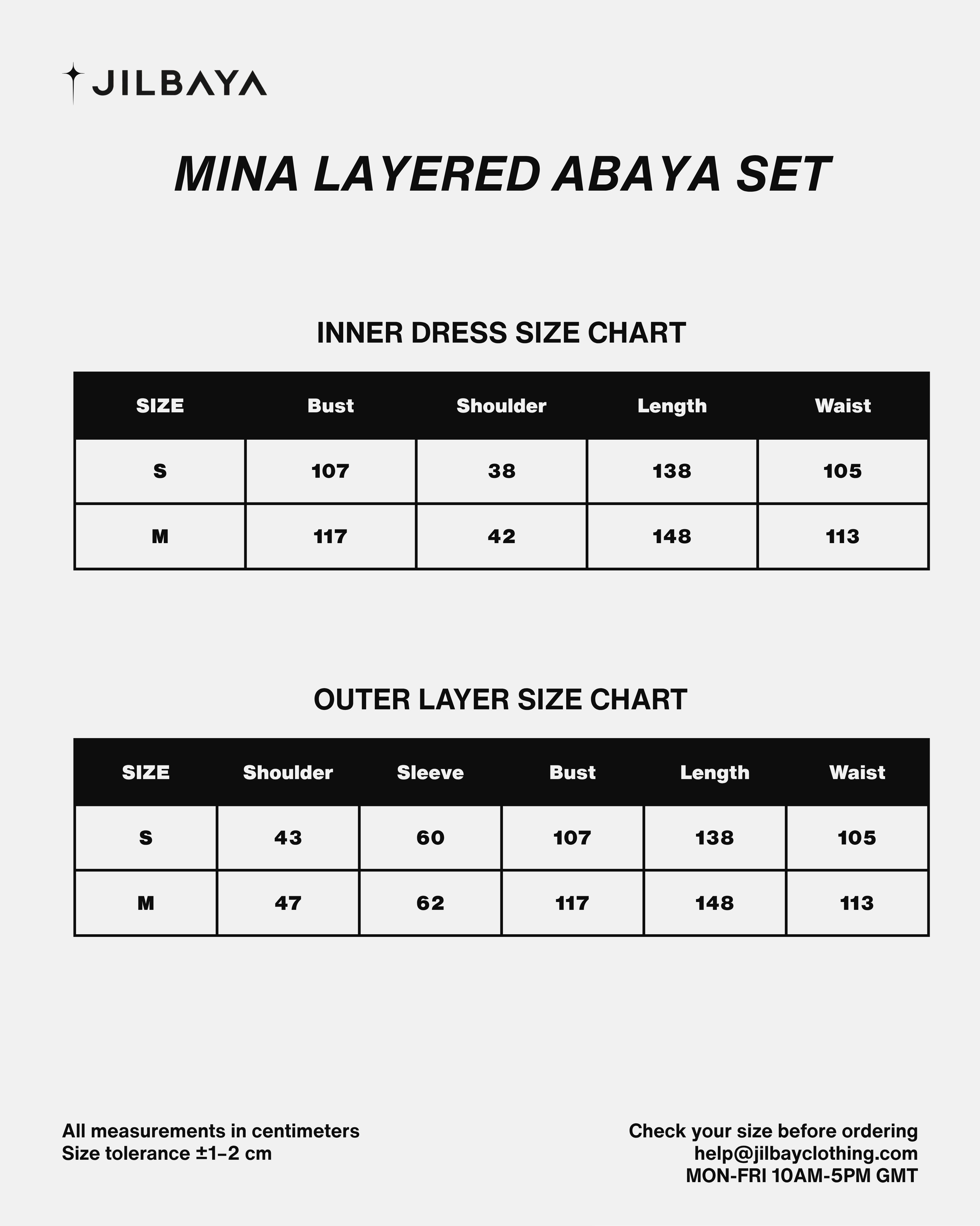 Mina Layered Abaya Set JILBAYA