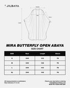 Mira Butterfly Open Abaya JILBAYA