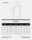 Mireya Pearl Embellished Batwing Abaya JILBAYA