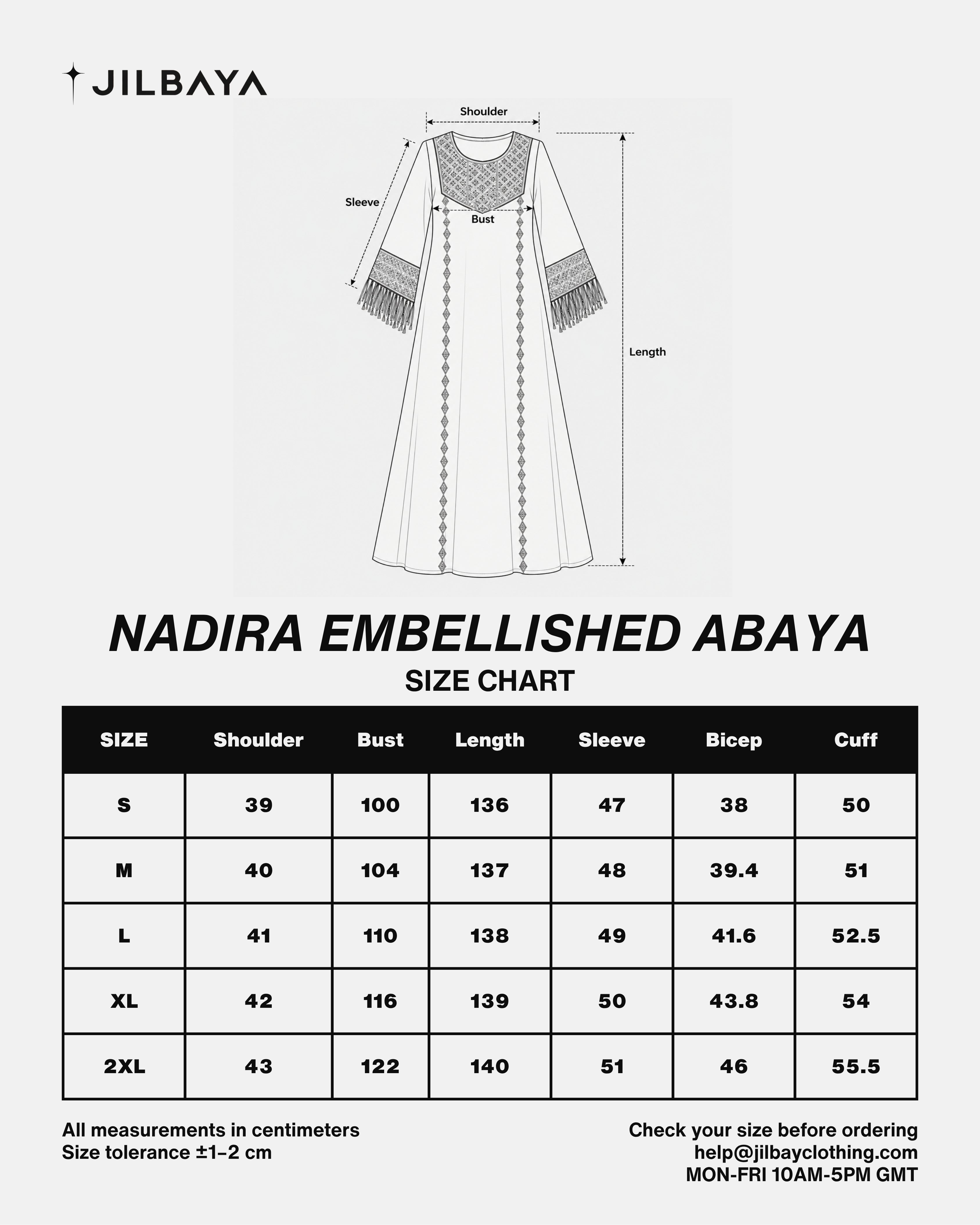 Nadira Embellished Abaya JILBAYA