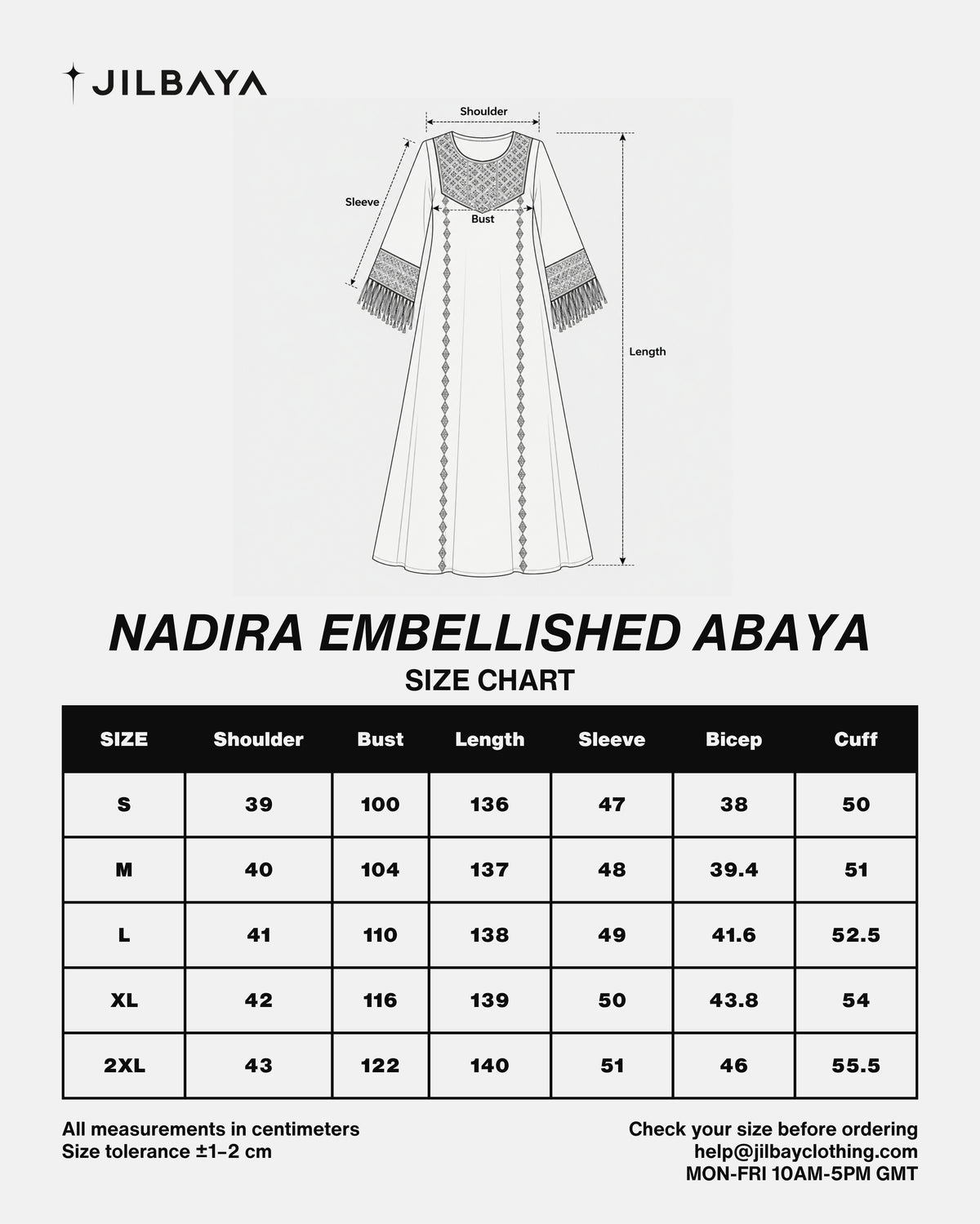 Nadira Embellished Abaya JILBAYA