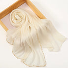 Chiffon Gold Beaded Hijab JILBAYA