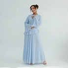 Chiffon Long Sleeve Dress Elegant Slim Fit JILBAYA