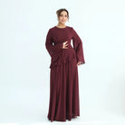 Chiffon Long Sleeve Dress Elegant Slim Fit JILBAYA