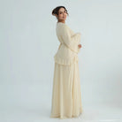 Chiffon Long Sleeve Dress Elegant Slim Fit JILBAYA