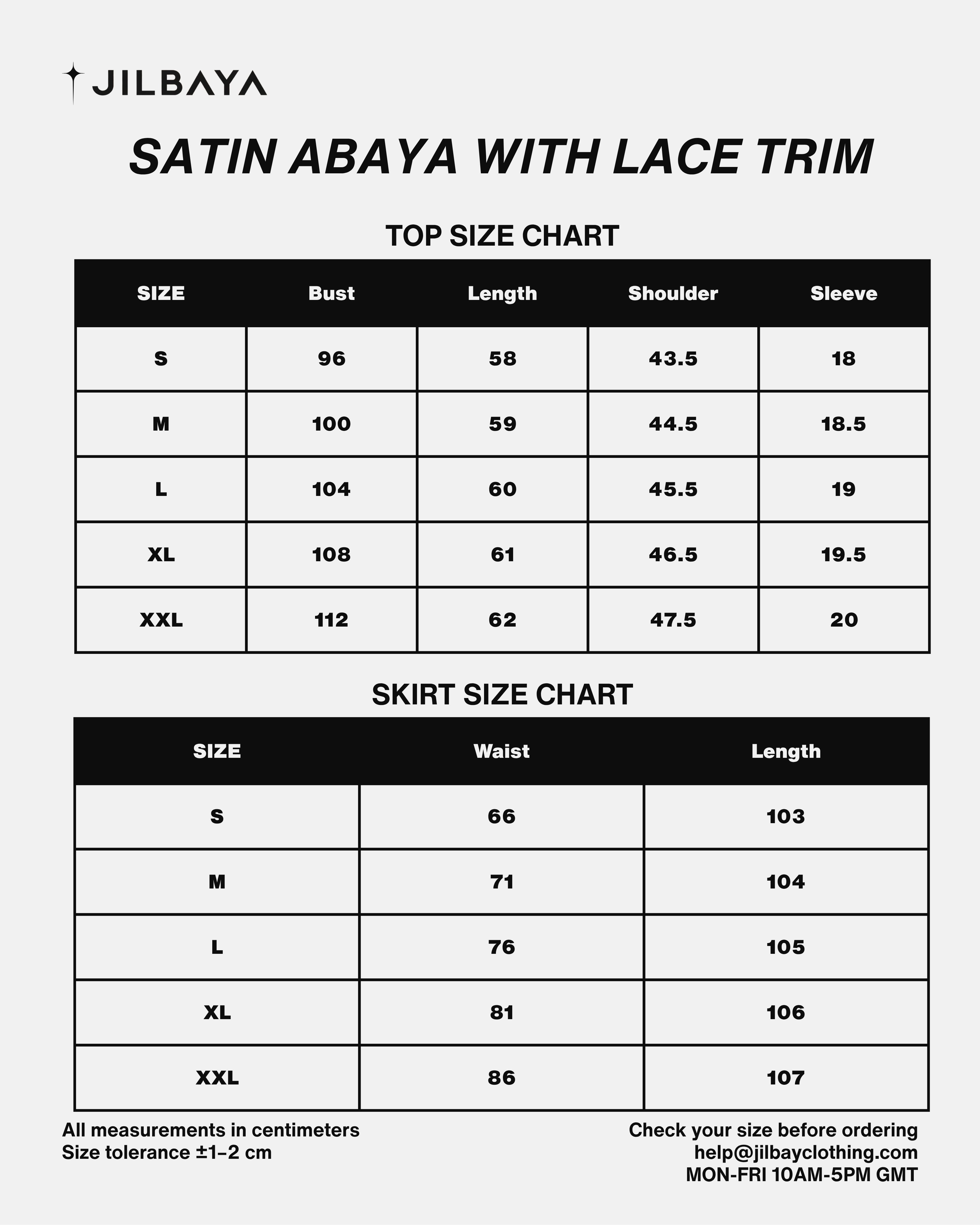 Satin Abaya with Lace Trim JILBAYA