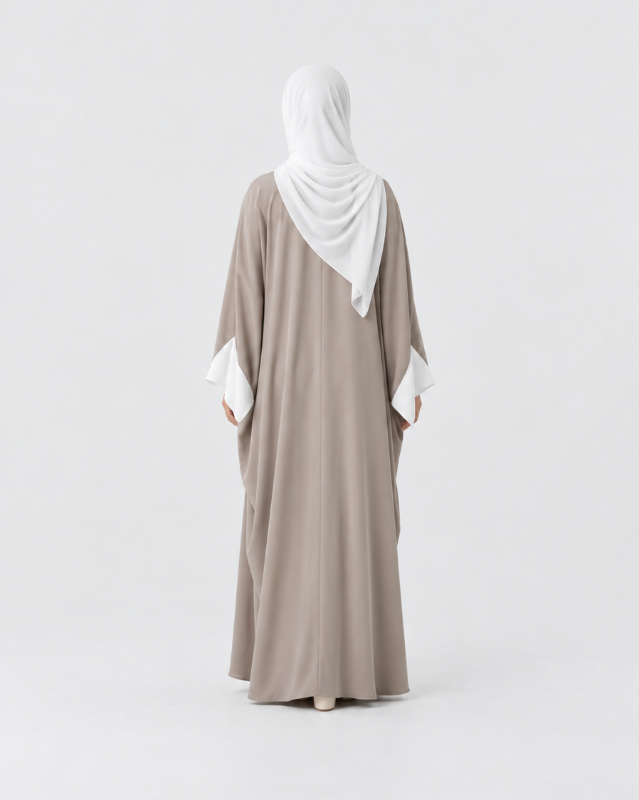 Sakina Contrast Cuff Abaya JILBAYA
