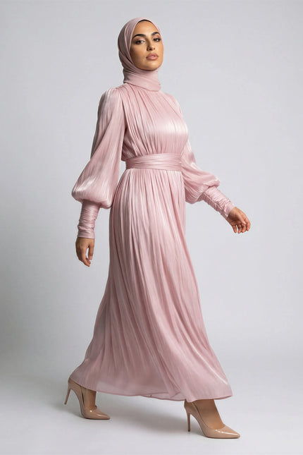 Elegant Ruffle Sleeve Dress JILBAYA