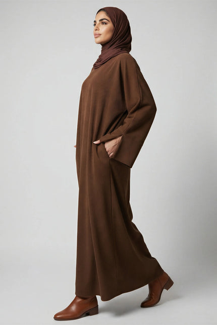 Winter Corduroy Closed Abaya JILBAYA