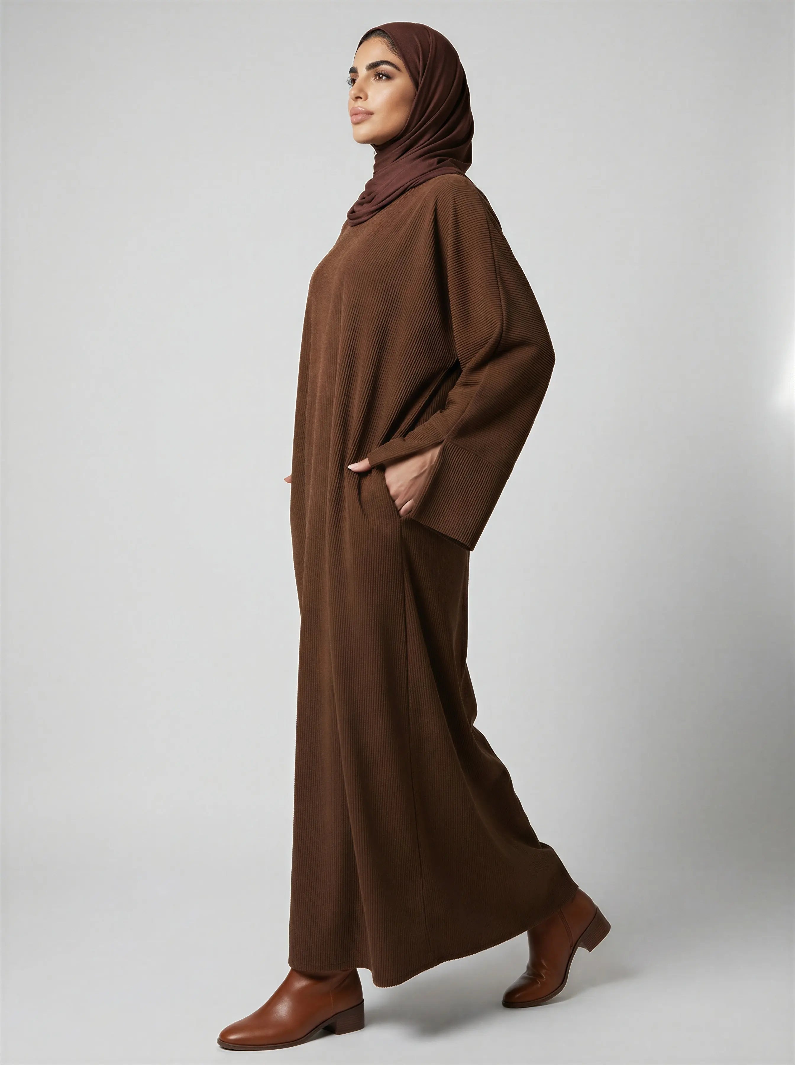 Winter Corduroy Closed Abaya JILBAYA