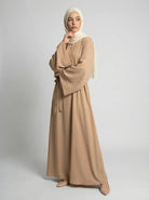 Classic Nida Abaya Dress Full Length with Belt JILBAYA