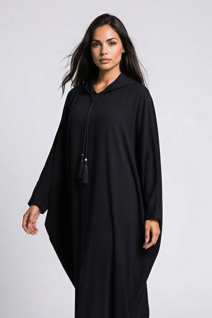 Long Sleeve Hooded Abaya JILBAYA