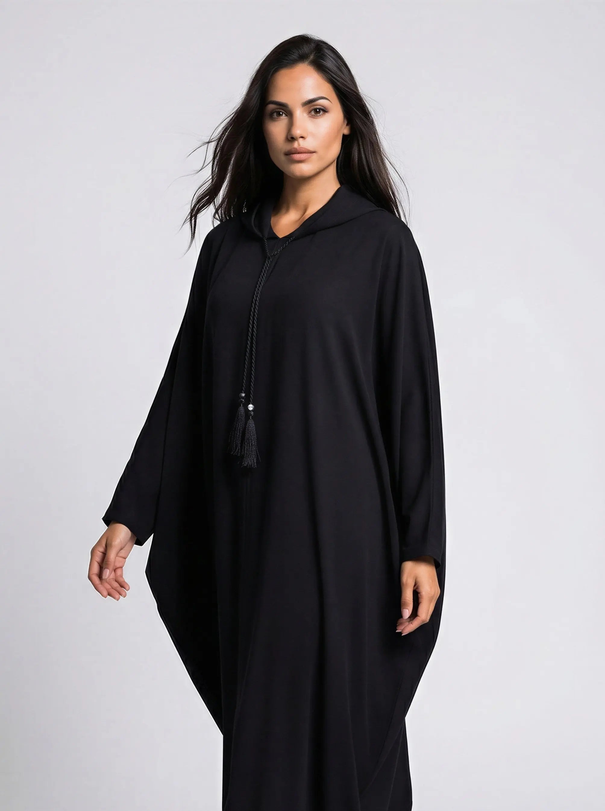 Long Sleeve Hooded Abaya JILBAYA