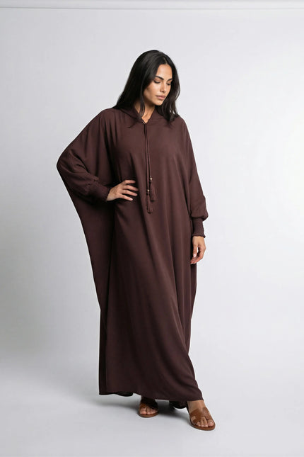 Long Sleeve Hooded Abaya JILBAYA