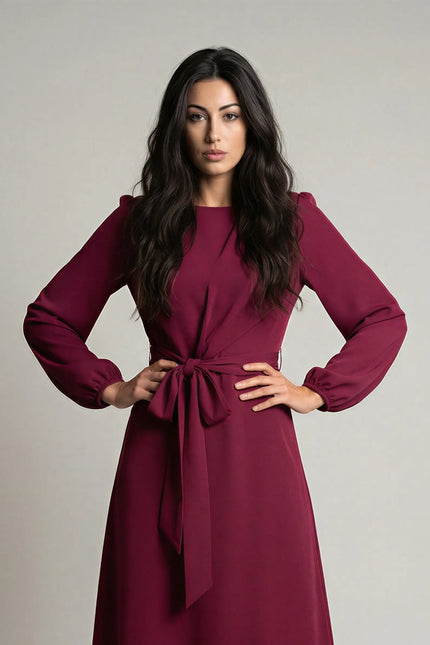 Elegant Long Sleeve Abaya Dress JILBAYA