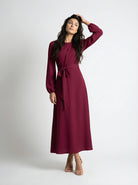 Elegant Long Sleeve Abaya Dress JILBAYA
