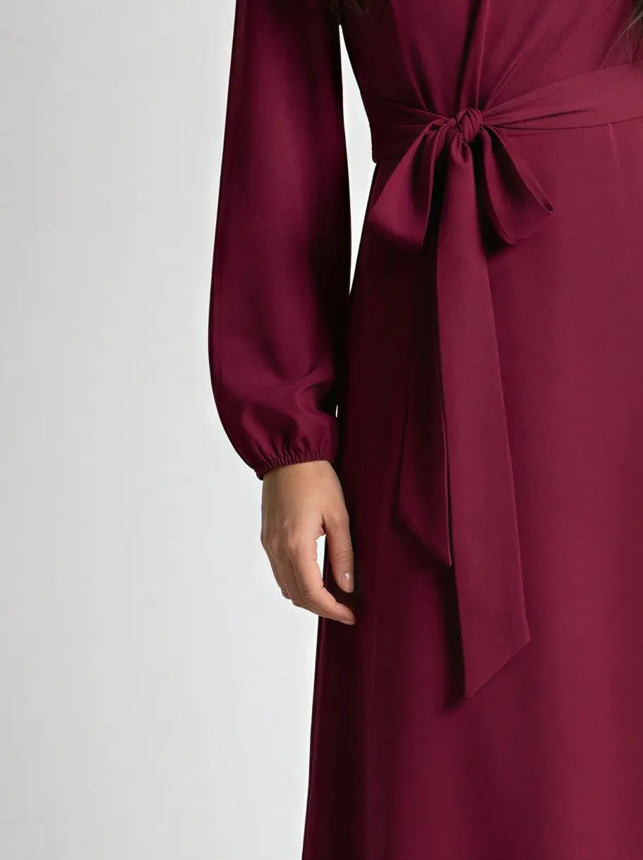Elegant Long Sleeve Abaya Dress JILBAYA