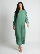 Full Sleeve Pleated Sundress JILBAYA