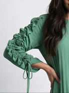 Full Sleeve Pleated Sundress JILBAYA