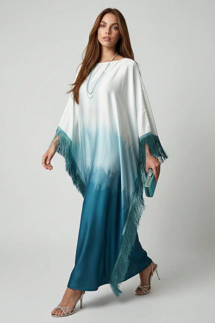 Batwing Sleeve Tassel Abaya JILBAYA