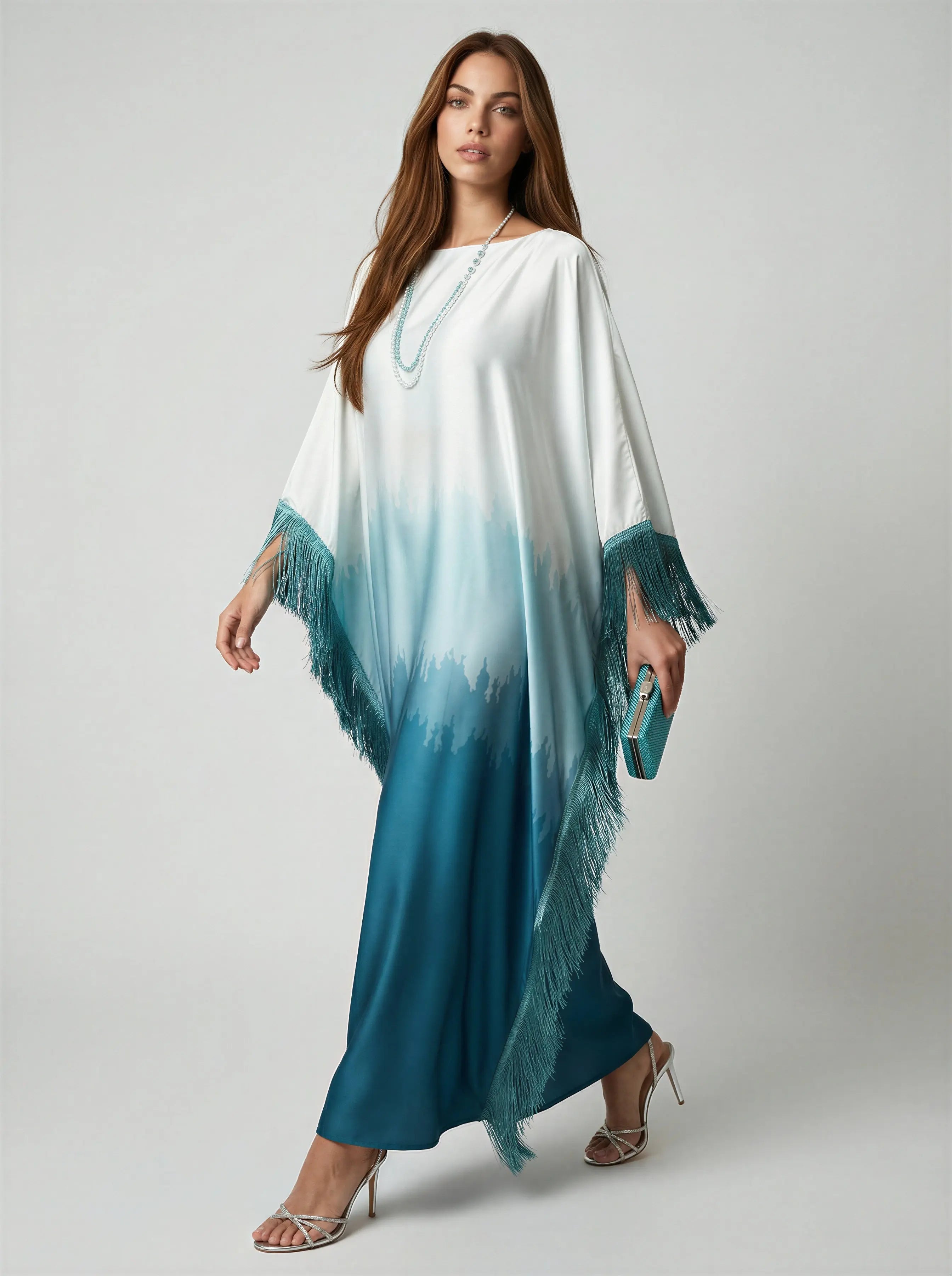 Batwing Sleeve Tassel Abaya JILBAYA
