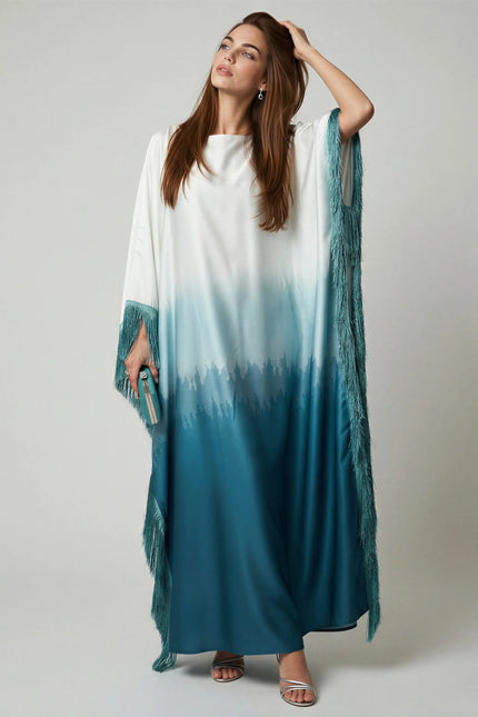 Batwing Sleeve Tassel Abaya JILBAYA
