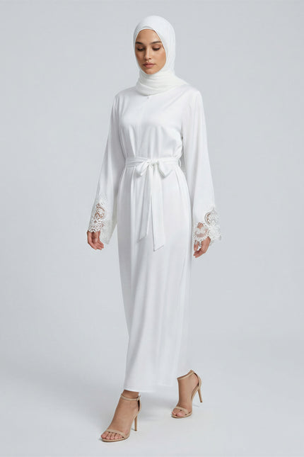 Abaya With Lace Sleeves JILBAYA