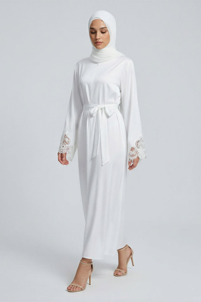 Abaya With Lace Sleeves JILBAYA