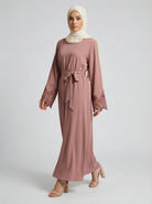 Abaya With Lace Sleeves JILBAYA