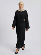 Abaya With Lace Sleeves JILBAYA
