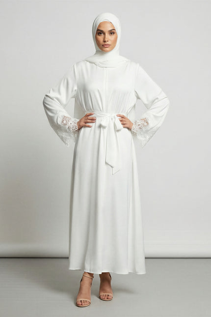 Abaya With Lace Sleeves JILBAYA
