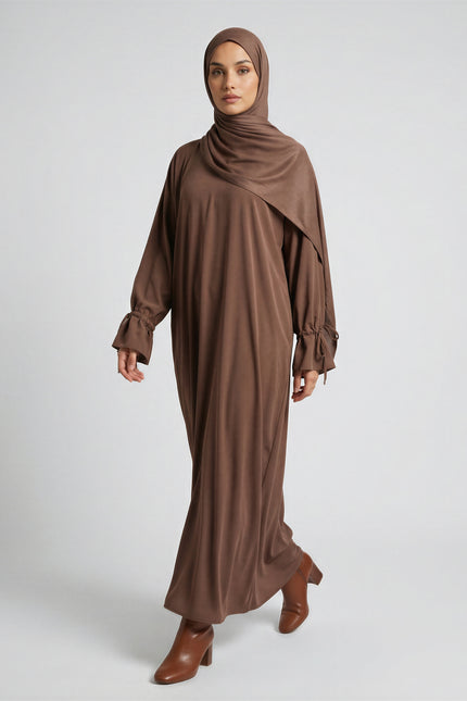 Abaya with Drawstring Cuff JILBAYA