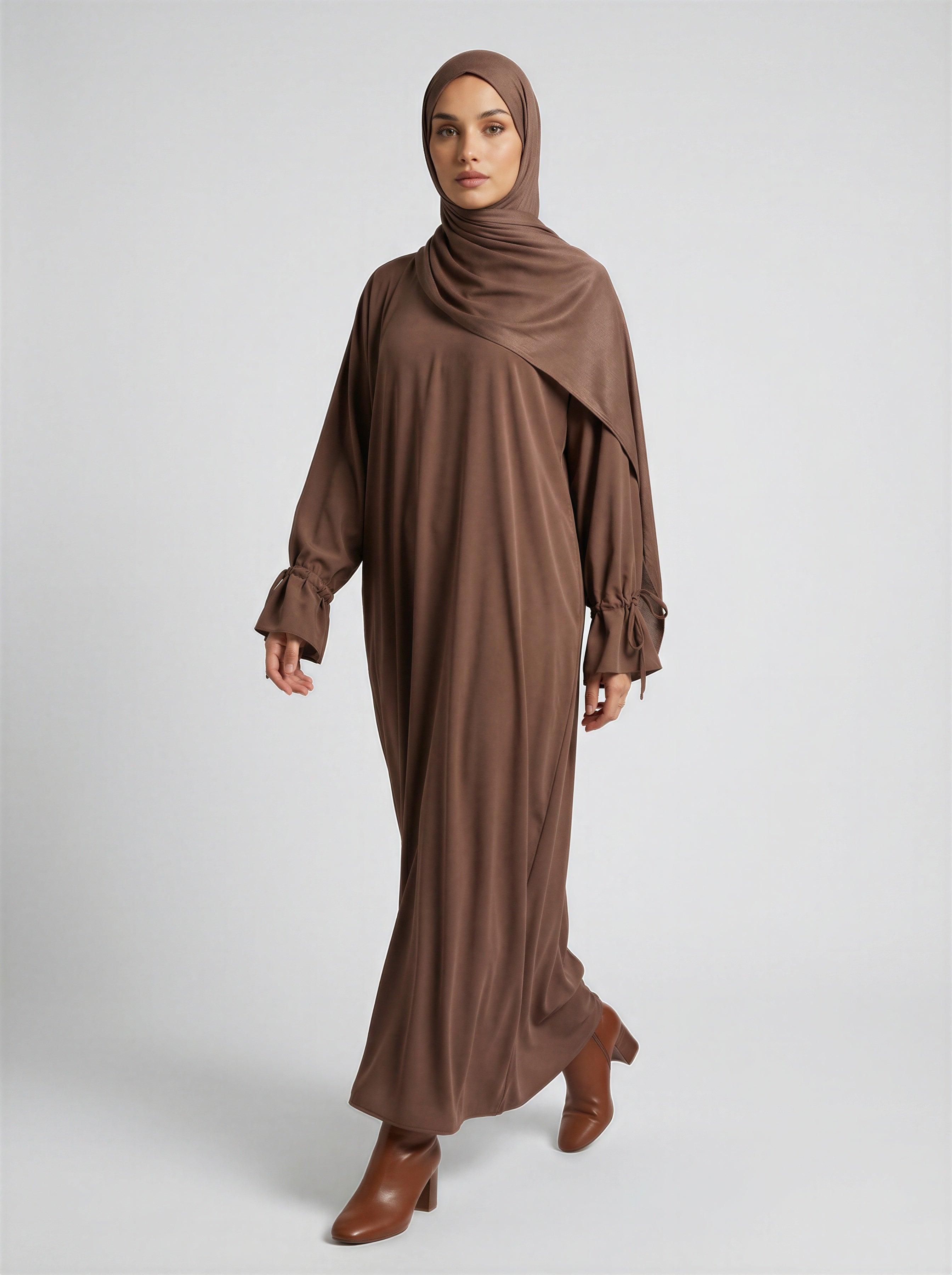 Abaya with Drawstring Cuff JILBAYA