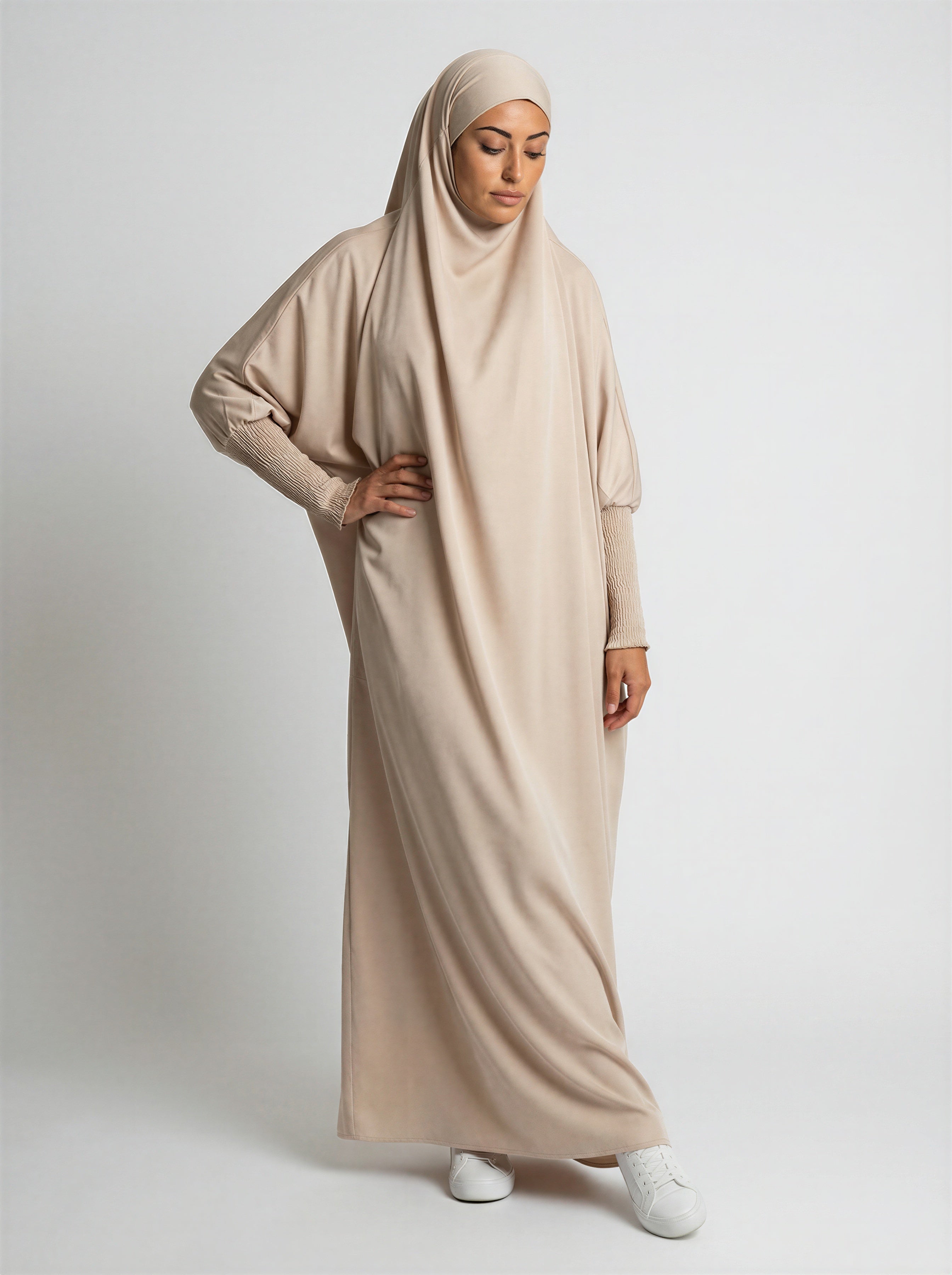 Jilbab with Ribbed Cuffs JILBAYA