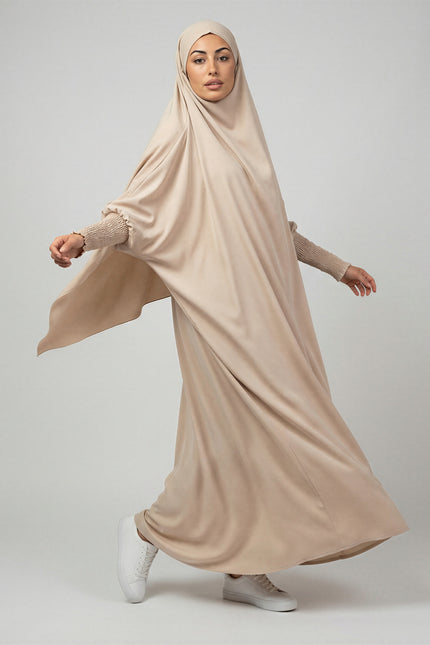 Jilbab with Ribbed Cuffs JILBAYA