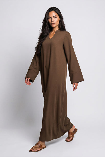 Wide Cuff Sleeve Abaya Dress JILBAYA
