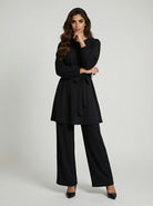 Tie-Waist Wide-Leg Co-Ord Set JILBAYA