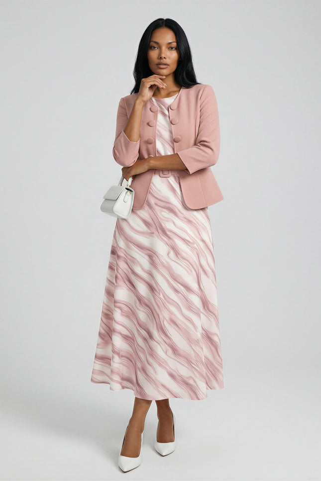 Marble Two-Piece Dress Set JILBAYA