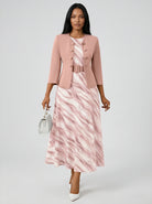 Marble Two-Piece Dress Set JILBAYA