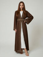 Luxe Embellished Open Abaya Set JILBAYA