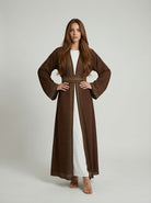 Luxe Embellished Open Abaya Set JILBAYA