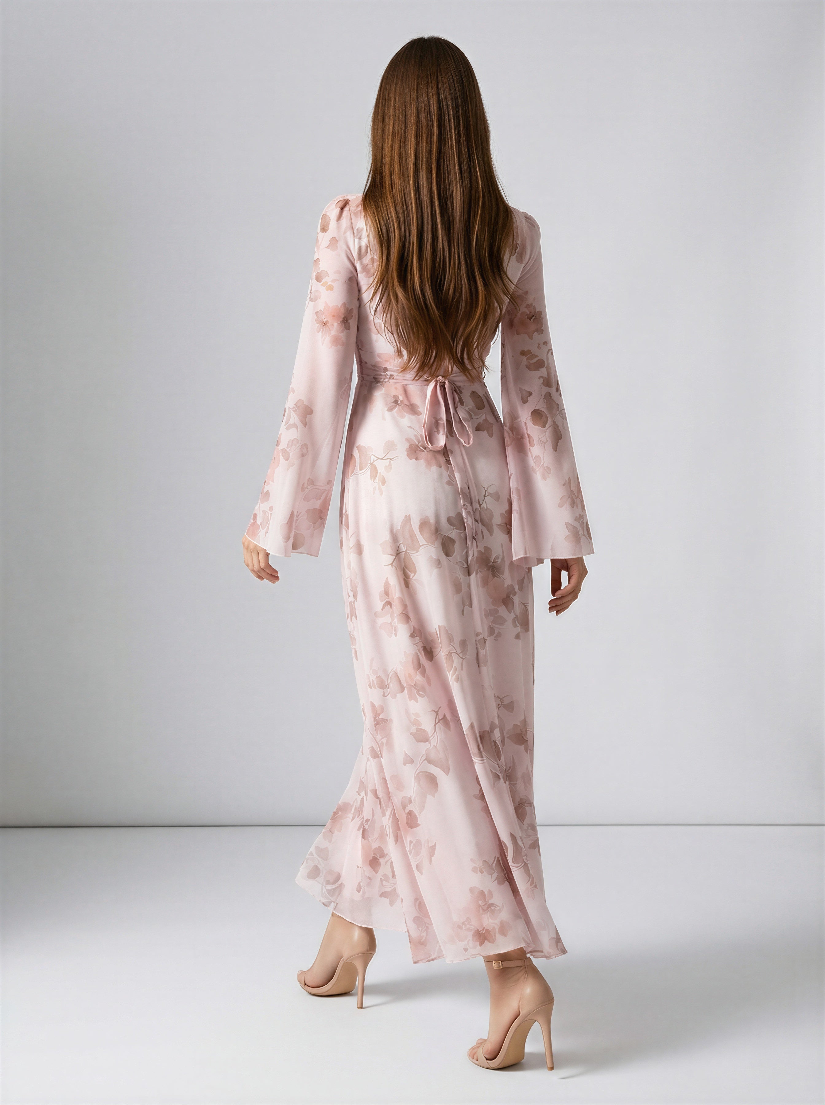 Delicate Floral Maxi Dress JILBAYA