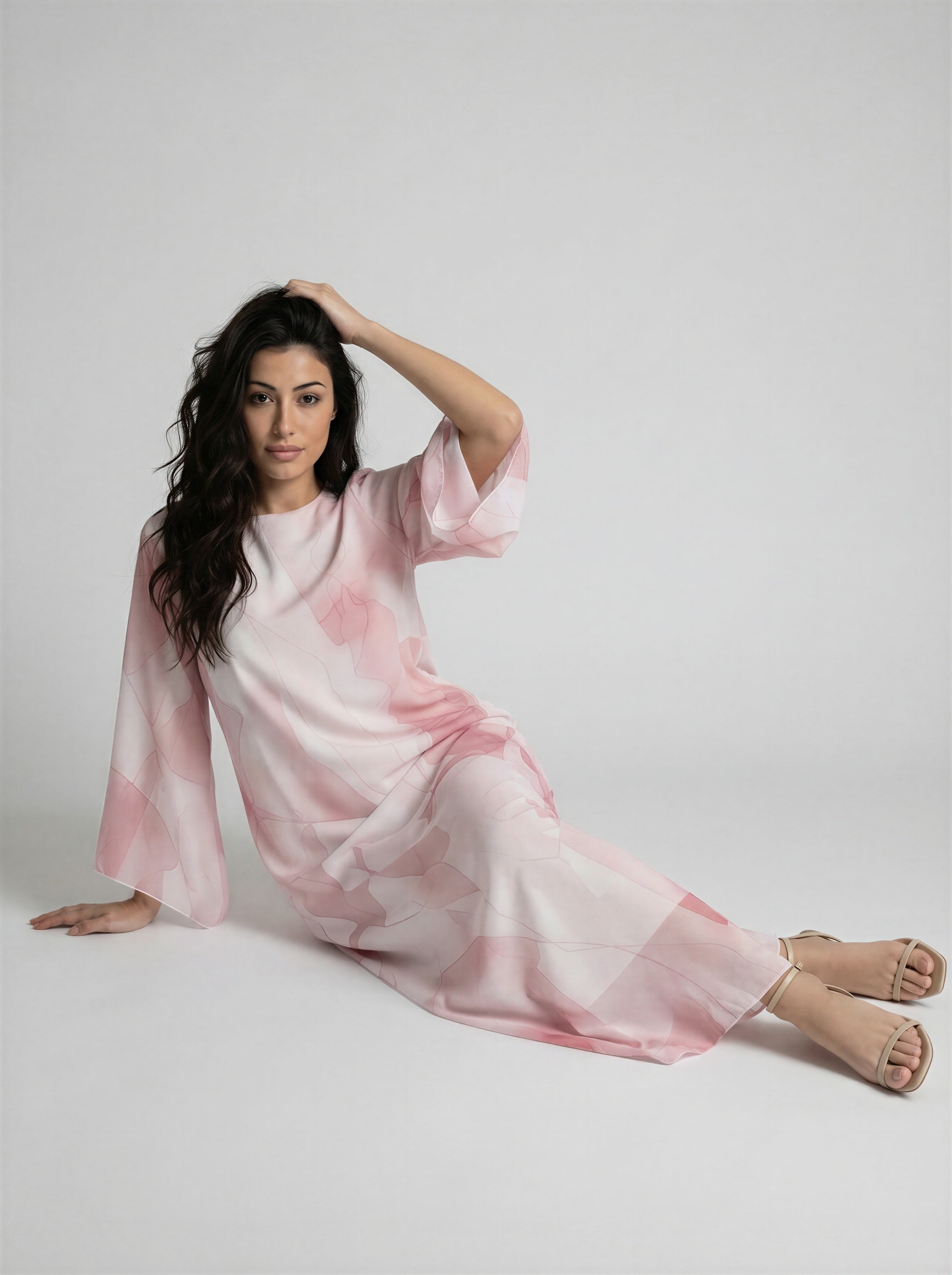 Blush Flow Maxi Dress JILBAYA