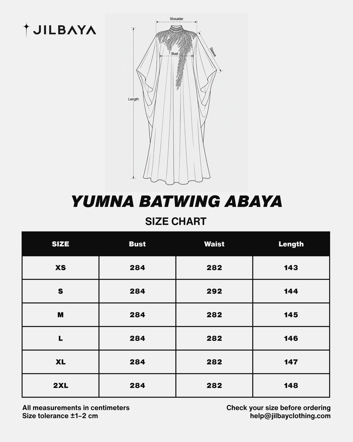 Yumna Gold Embellished Batwing Abaya JILBAYA